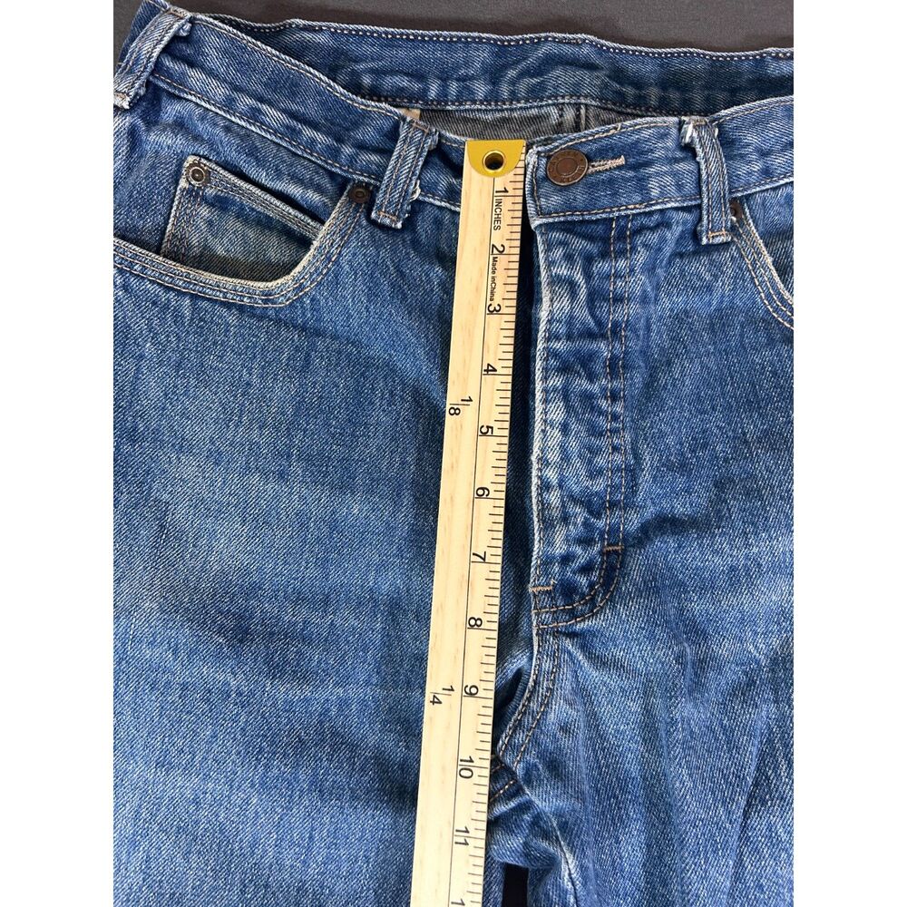 Vtg 80s 90s Calvin Klein High Waist Straight Jeans Made in USA 100% Cotton 34 - Picture 5 of 9